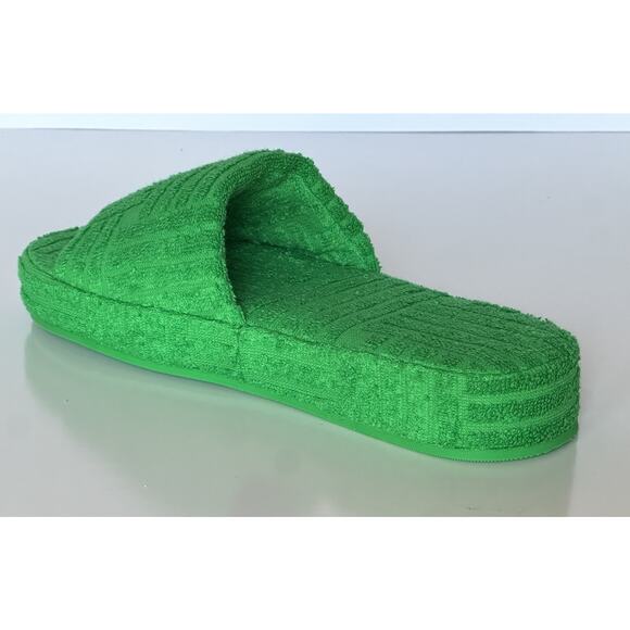 Bottega Veneta Intrecciato Geometric Sponge Slipper Green 13 US 660245 NIB $600 main image 10